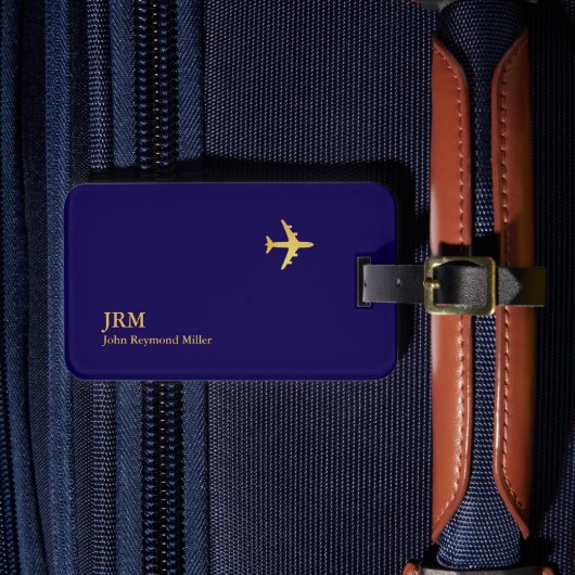 Airplane Airline Aviation Pilot Travel ラゲッジタグ (正面インサイチュ4)