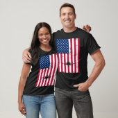 Airplane American Flag Pilot Jet Aviation Tシャツ (ユニセックス)