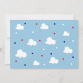 Airplane Birthday Photo Invitation / Time Flies 招待状 (裏面)