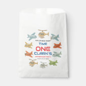 Airplane Boy 1st Birthday | Fun Sky Theme Party フェイバーバッグ (正面)