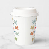 Airplane Boy 1st Birthday | Fun Sky Theme Party 紙コップ (右)