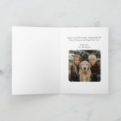 Airplane Christmas Tree Family Photo Simple Custom カード (内部)