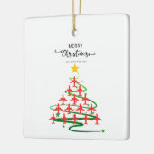 Airplane Christmas Tree & Photo Simple Aviation セラミックオーナメント (左)