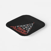 Airplane Christmas Tree Pilot ペーパープレート (傾斜あり)