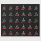 Airplane Christmas Tree Pilot ラッピングペーパー (フラット)