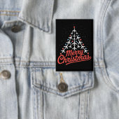 Airplane Christmas Tree Pilot 缶バッジ (インサイチュ)