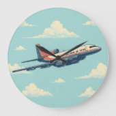 Airplane Clock ラージ壁時計 (正面)