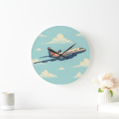Airplane Clock ラージ壁時計 (ホーム)