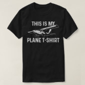 Airplane Funny Pilot Aviation RC Model Flight Tシャツ (デザイン正面)