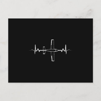 Airplane Heartbeat Pilot Aviation RC Model Flight 案内ポストカード
