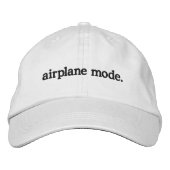 Airplane Mode Hat 刺繍入りキャップ (正面)