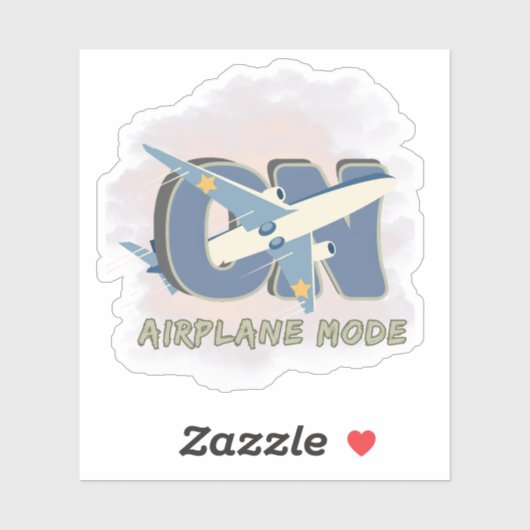 Airplane Mode ON - 楽しい旅行 & 邪魔しないで シール (シート)