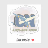 Airplane Mode ON– Funny Travel & Do Not Disturb シール (シート)