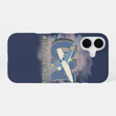 Airplane Mode ON – Funny Travel iPhone 16ケース (裏面横)