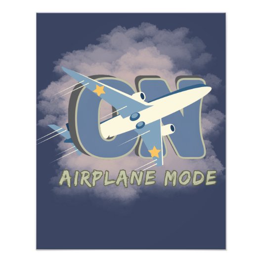 Airplane Mode ON – Travel Wall Art フォトプリント (正面)