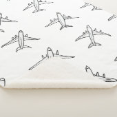 Airplane Pattern Blankets シェルパブランケット (3/4)