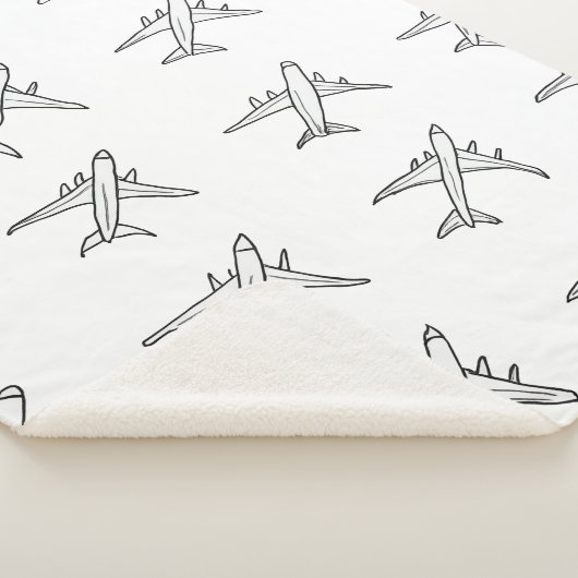 Airplane Pattern Blankets シェルパブランケット (3/4)