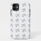 Airplane Pattern Design Phone Case  Case-Mate iPhoneケース (裏面)