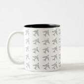 Airplane Pattern Mugs ツートーンマグカップ (左)