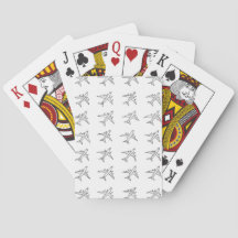 Airplane Pattern Playing Cards