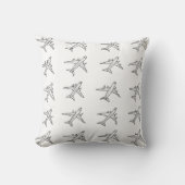Airplane Pattern Throw Pillows クッション (正面)