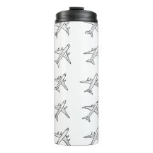 Airplane Pattern Tumblers