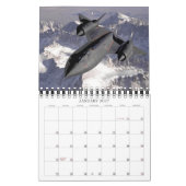 Airplane Photo Jet Fighter Fun Aviation 12 month  カレンダー (1月 2027)