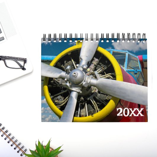 Airplane Photo Jet Fighter Fun Aviation 12 month  カレンダー