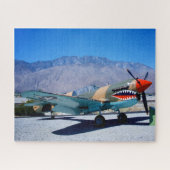 Airplane Photo Pilot Vintage Aviation Game Night ジグソーパズル (横)