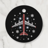 Airplane Plaid Christmas Pilot フェイバータグ (正面)