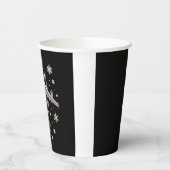 Airplane Plaid Christmas Pilot 紙コップ (左)