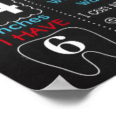 Airplane Plane Pilot First Birthday sign ポスター (角)