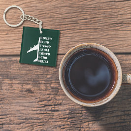 Airplane Retired Nato Phonetic Alphabet Aviation キーホルダー