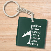 Airplane Retired Nato Phonetic Alphabet Aviation キーホルダー