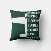 Airplane Retired Nato Phonetic Alphabet Aviation クッション (裏面)