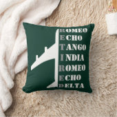 Airplane Retired Nato Phonetic Alphabet Aviation クッション (ブランケット)