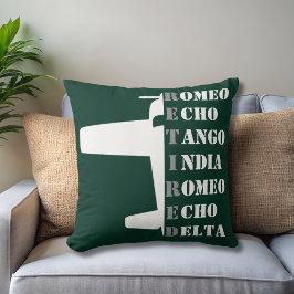 Airplane Retired Nato Phonetic Alphabet Aviation クッション
