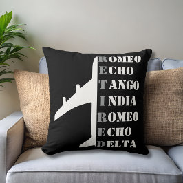 Airplane Retired Nato Phonetic Alphabet Aviation クッション