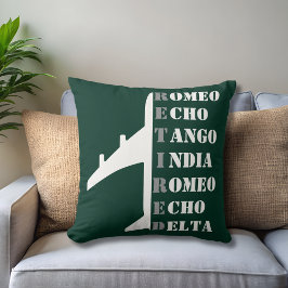 Airplane Retired Nato Phonetic Alphabet Aviation クッション
