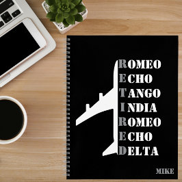 Airplane Retired Nato Phonetic Alphabet Aviation ノートブック