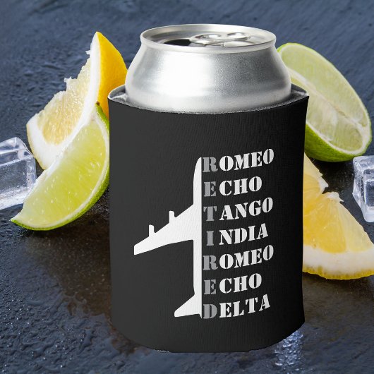 Airplane Retired Nato Phonetic Alphabet Aviation 缶クーラー