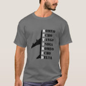 Airplane Retired Nato Phonetic Alphabet Aviation Tシャツ (正面)
