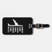 Airplane Retired Nato Phonetic Alphabet Funny ラゲッジタグ (正面横)