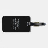 Airplane Retired Nato Phonetic Alphabet Funny ラゲッジタグ (裏面横)