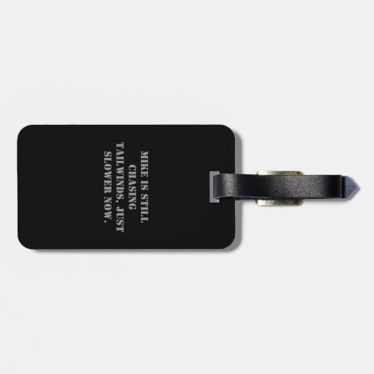 Airplane Retired Nato Phonetic Alphabet Funny ラゲッジタグ (裏面横)