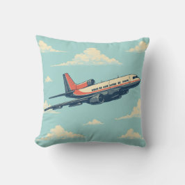 Airplane Throw Pillow クッション