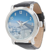 Airplane Wing Wrist Watch – Blue Sky Travel Aviati 腕時計 (アングル)