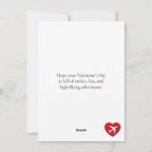 Airplane You're Plane Awesome Kids Valentine's Day シーズンカード (裏面)
