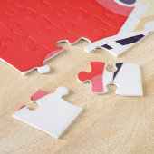 Airplanes flying Vintage Propeller ジグソーパズル (側面)