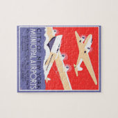 Airplanes flying Vintage Propeller ジグソーパズル (横)